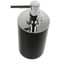 Soap Dispenser, Black, Round, Free Standing, Resin